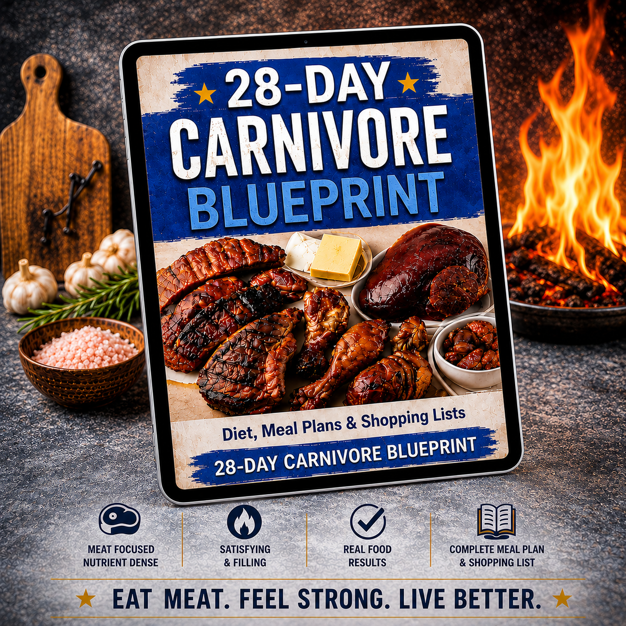 Carnivore Diet Blueprint – 28 Day Fat Loss Plan Without Calorie Counting